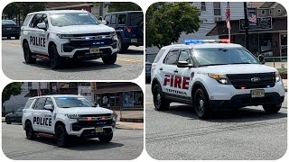 Totowa Police Units 107 110 amp Totowa Fire Dept Car 23 Responding To An Elevator Alarm 72624 [upl. by Hairu]