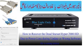 How to Recover DeadBlue Light Hyper 2000HD due to Power Loss or Wrong Software Update in UrduHindi [upl. by Searby]