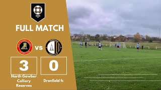 North Gawber Colliery Reserves vs Dronfield FC Full match [upl. by Anelehs]