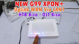 Review New G99 XponPlus Mode PPPoE Lewat LAN Tanpa OLT [upl. by Ahsirk]