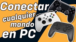 ✅CÓMO CONECTAR CUALQUIER MANDO a PC o LAPTOP por Bluetooth o Cable 🔥 [upl. by Nosbig]