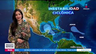 Podría haber dos ciclones más esta semana  Noticias con Crystal Mendivil [upl. by Adnawak]