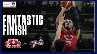 Brgy Ginebras INSANE FINISH against Meralco 🤯  PBA SEASON 49 GOVERNORS CUP  SEPT 28 2024 [upl. by Darin105]