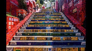 Rio de Janeiro  Brasil  Centro Cidade  Samba  Lapa  Escalera  Culinaria [upl. by Eigram425]