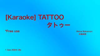 【Karaoke】TATTOOAkina Nakamori TATTOO（中森明菜） [upl. by Hyacintha]