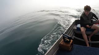 Fishing in Gnarly fog  Moreton Bay fishing [upl. by Orravan]