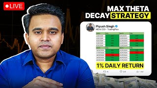 5000 DAILY RETURN  MAX THETA DECAY STRATEGY  LIVE TRADING  TRADING PLUS  livetrading [upl. by Wiebmer]