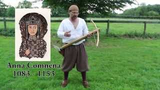 Tod of Todsstuff shooting an early medieval twelfth century self crossbow [upl. by Neellek518]