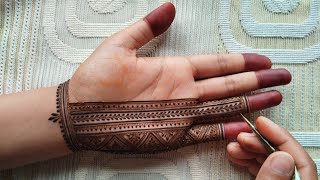 Very beautiful front hand mehndi design  Easy stylish Moroccan mehndi design  Mehndi ka design [upl. by Berti]