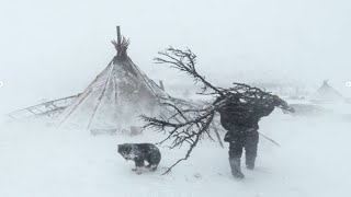 EXTREME 50° Solo Camping 4 Days  Snowstorm amp Hot Tent Camping In A Blizzard  ASMR [upl. by Hsirehc]