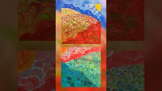 I painted Red and Blue flowers Do you like the style creativeart art landscape flowers shorts [upl. by Schnur]