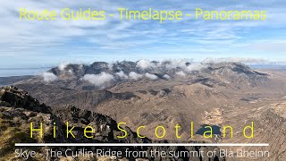 Timelapse of dancing clouds on The Cuillin Ridge Isle of Skye from the summit of Blà Bheinn [upl. by Anatnom]