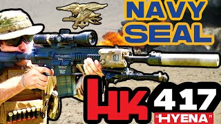 Navy SEAL Battle Rifle  Forgotten HK 417 Hyena gun [upl. by Whetstone]