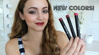 New elf Studio Matte Lip Colors Lip Swatches [upl. by Menard71]