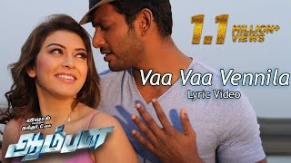 Vaa Vaa Vennila  quotAAMBALAquot OFFICIAL LYRIC VIDEO [upl. by Tavey]