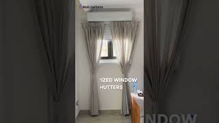 Motorized Window Shutters Installation by Wall Curtains Team shorts shutters [upl. by Anselmo311]