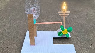 Easy science project working model  Hydro generator [upl. by Levi]