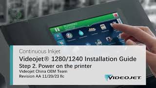 Videojet printer installation guide of 12401280Durzerd [upl. by Button]