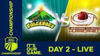 Windwards v Leewards  Day 2  West Indies Championship  Friday 8th February 2019 [upl. by Kwarteng]