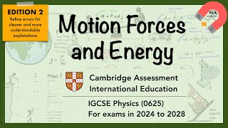 Cambridge IGCSE Physics 0625 UNIT 1 Motion Forces and Energy Revision igcsephysics [upl. by Wesla]