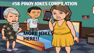 58 TAGALOG FUNNY JOKES ANIMATION COMPILATION 2024  rogin funny animation [upl. by Yeltnarb214]