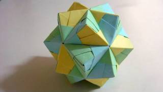 Origami Small Triambic Icosahedron long version [upl. by Palila]