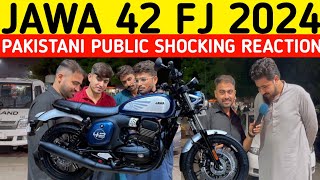 NEW JAWA FJ 2024 I JAWA42 BIKE I LAUNCH PAKISTANI PUBLIC REACTION [upl. by Ydnik]