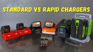 Chargers Standard vs Rapid Which Is Best Milwaukee STIHL EGO [upl. by Eivod792]