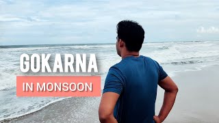 Gokarna in Monsoon 😍😁🌈My First Day In Gokarna  vlog 3 [upl. by Yenrab]