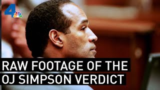 Raw Footage of the Verdict Reading at the Trial of OJ Simpson  From the Archives  NBCLA [upl. by Tedmann]