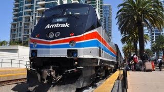 Amtrak Heritage Units on the Pacific Surfliner [upl. by Ketchum]