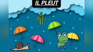 il pleut chanson en francaisأناشيد أطفال بالفرنسية [upl. by Adnol]