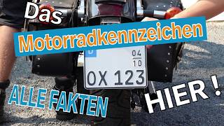 Motorradkennzeichen  Informiere Dich hier I Kennzeichenboxde [upl. by Ohcamac]