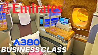 EMIRATES AIRBUS A380 Business Class  Seoul  Dubai  Flight Review [upl. by Lobel]