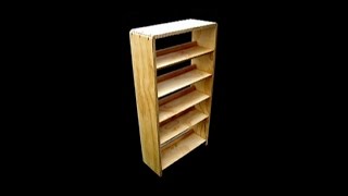 Plywood bookcase  gluing the carcass [upl. by Keon372]