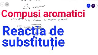 Compusi aromatici  reactia de substitutie [upl. by Lyndes]