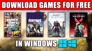 How to Download Games in PcLaptop 2024  Play Games For Free💯  Install Games in Windows🎮💻 [upl. by Marvella]