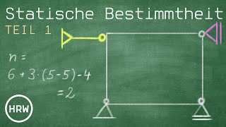 Abzählkriterum und Aufbaukriterium  Statische Bestimmtheit EINFACH erklärt [upl. by Boggers]