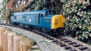 Heljan o gauge class 37 test run on garden railway [upl. by Sharia493]