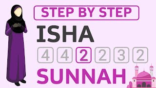 How to Pray 2 Rakat Sunnah Isha Salah  Step by Step for Beginners amp New Muslims Sunni Hanafi Female [upl. by Percy691]