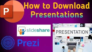 How to Download Presentation from Slideplayer Slideshare Prezi Presentation Template for Free [upl. by Howenstein]