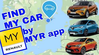 How to find my car location by My Renault app [upl. by Brathwaite]