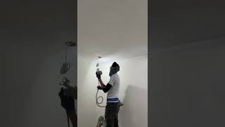 Stucco Sealing spray paint housepaintingservice homepainter drywall interiordesign [upl. by Adnavoj]