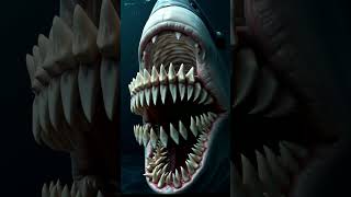 🦈 Megalodon 60ft Prehistoric Shark Ate Whales Whole 🦈🐳 megalodon oceanlife shorts [upl. by Cirri]