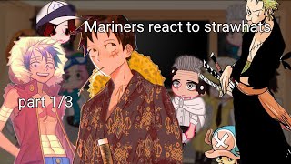 Marines react to strawhats part 13  MY AU  by Kriss [upl. by Inava]