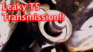 Leaky Tremec T5 transmission [upl. by Aicelav562]