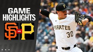 Giants vs Pirates Game Highlights 52324  MLB Highlights [upl. by Emmalyn]