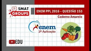 Enem 2ª Aplicação 2016 Cad Amarelo  Questão 153  Porcentagem [upl. by Asfah]