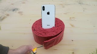 EXPERIMENT iPhone X vs 1000 Firecrackers [upl. by Aenitsirhc]