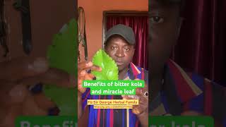 BITTER KOLA AND MIRACLE LEAF reels funnyafrican africa [upl. by Cherie]